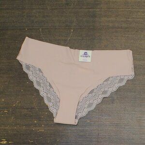 B.tempt'd Womens b.bare Cheeky Panty 976367 Rose Smoke Pink L